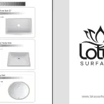 Lotus Surfaces sink catalog - undermount and top-mount kitchen and bathroom sink models