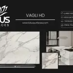 Vagli HD countertop slab sample at the Lotus Surfaces showroom in Norcross, GA