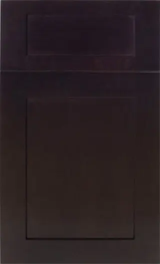 Shaker Espresso kitchen cabinet door style sample from Lotus Surfaces