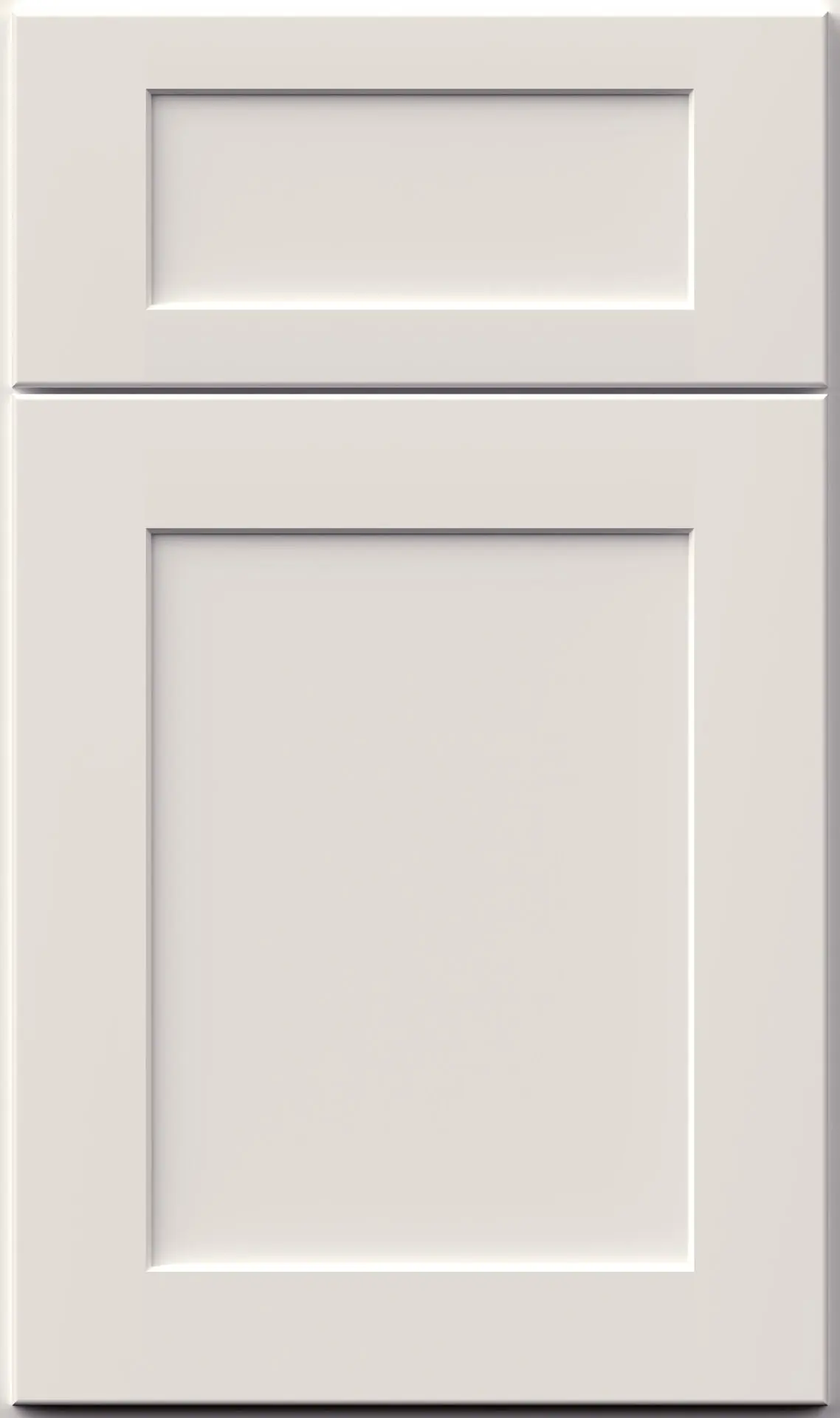 Shaker Pearl kitchen cabinet door style sample from Lotus Surfaces