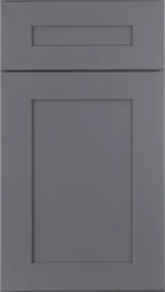 Shaker Pebble Gray kitchen cabinet door style sample from Lotus Surfaces